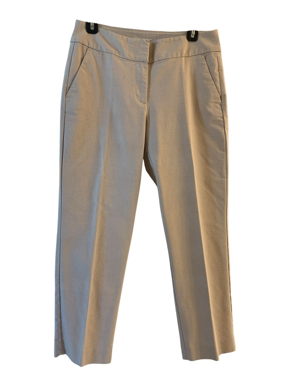 LOFT Straight-Leg Dress Pants in Light Tan